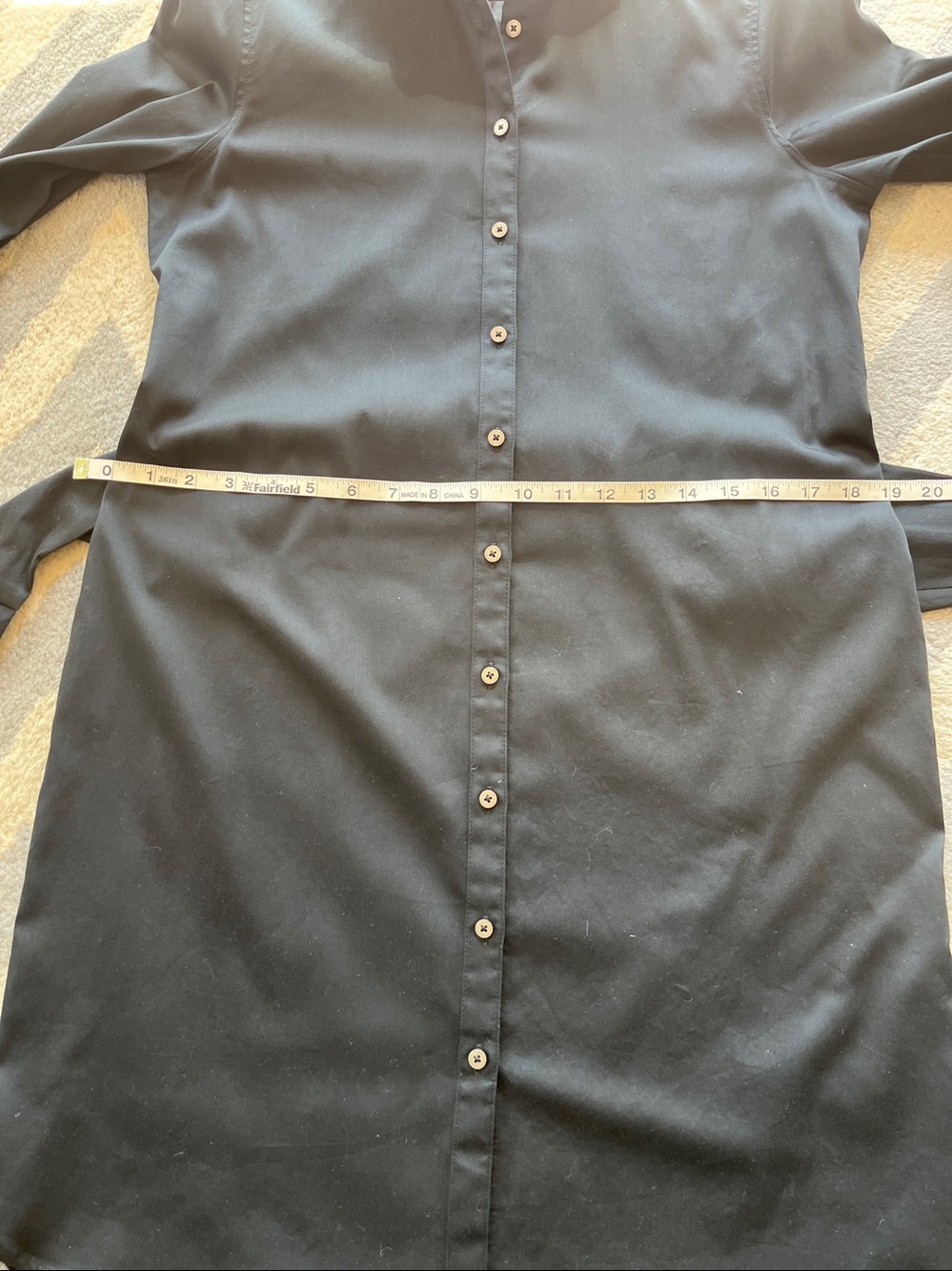 UNTUCKit Angelina Black Cotton Shirtdress with stretch - like new - Picture 11 of 15